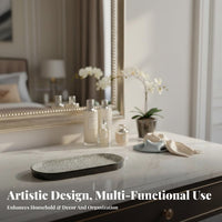 tray Plate versatile Wavy border Platter versatile for Entryway, Adults