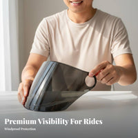 Ultra Clear Motorcycle Helmet Visor Scratch-Resistant Motorcycle Helmet Windshield Crystal Clear Vision Windproof Eye Protector Long-Lasting for Motorcyclists