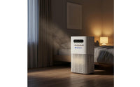 Tabletop Air Purifier White Electronic Air Purifier Home Appliance Vented Slatted Intake