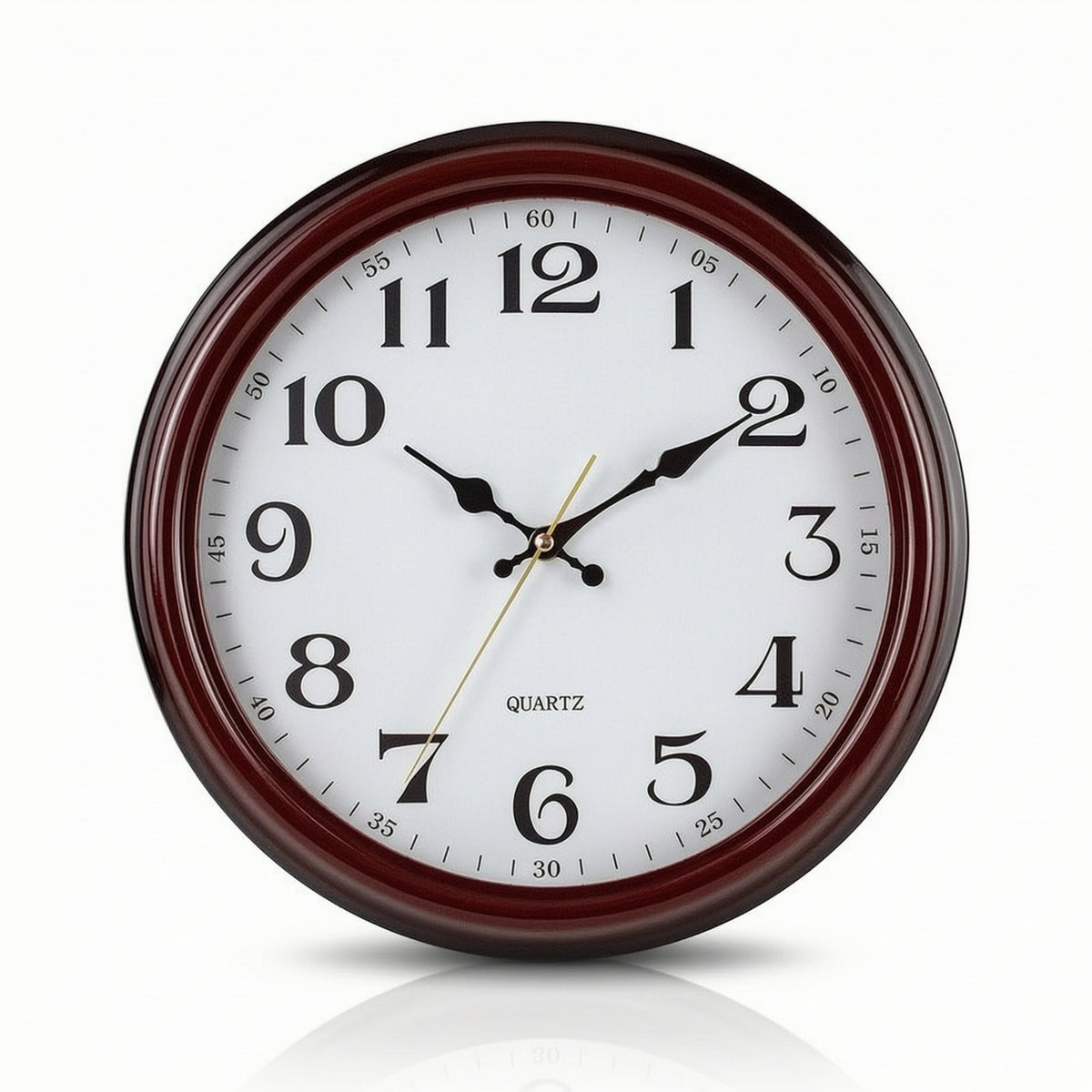 Quartz Wall Clock Large Face Round Wall Clock Silent for Office, Bedroom
