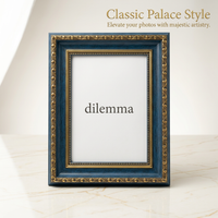 European Classical Photo Frame, Handcrafted Resin Picture Frame, Ornate Photo Holder Living Room, Vi - Image 3