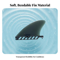 Stand-up Paddleboard Fin Flexible 4.6 Inch Wave-Riding Fin Watersport Accessory Long-Lasting Glass Filled Nylon Good Hold
