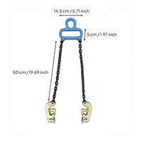 Oil Drum Lifting Clamp Alloy Steel Hook Forklift Drum Grabber Heavy Duty