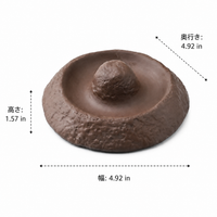 Turtle Feeding Dish, Reptile Water Bowl, Ceramic, Dark Brown, Non-slip, Anti-tip