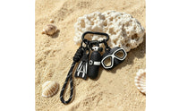 Attachable Silicone Keychain with Charms Lightweight Scuba Bag Charm Secure Carabiner Keychain Mini for Keys