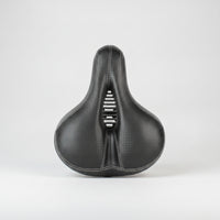 Hollow Bike Saddle with Wrench Carbon-Texture Balance Bike Seat Widened Wide Cycle Seat Ventilation for Children, Kids