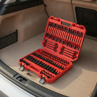 107 Pieces Screwdriver Bit Set with Case Secure Screwdriver Bit Set with Storage Case Sturdy Tools for Garage