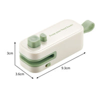 Mini Snack Bag Sealer 2 in 1 Household Tool Compact for Travel