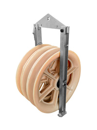 320x80 Electric Power Three-Wheel Channel Steel Wire Stringing Pulley