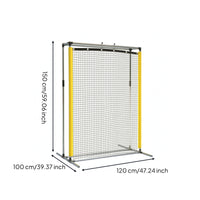 Tennis Rebound Net Black and Yellow Tennis Rebounder Hanging