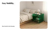 Transparent Rolling Trolley Sturdy Construction for Small Areas, Professionals