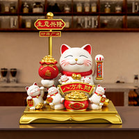 2026新款招财猫摆件开业礼物生意兴隆猫自动招手店铺收银台装饰品