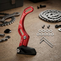 CNC-Machined Chain Guide with Lower Guard Smooth Bike Chain Guide Long-Lasting Lightweight for Mountain Bikers, Rough Trails
