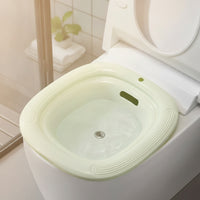Press-to-Drain Sitz Bath with Drain Plug Smooth Toilet Sitz Bath Compact Temperature Resistant for Moms