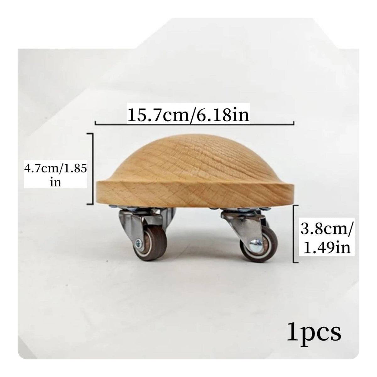 Turtleback Glider Effortless Gliding Spine Stretching Disc Silent Wheels