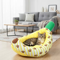 Banana Boat Bed Breathable Banana Dog Bed Year-Round Comfort