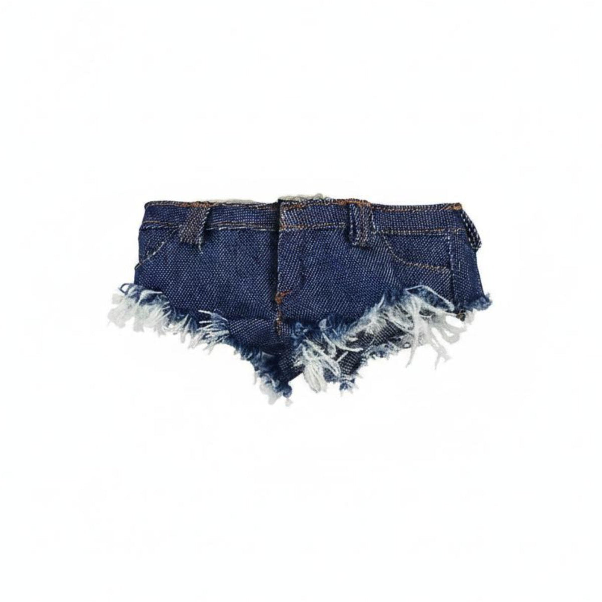 1/6 Scale Denim Shorts Slightly 12 Inch Doll Shorts Real Pockets Collectible Accessory for Hobbyists
