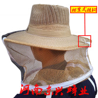 牛仔防蜂帽带不锈钢锁扣蜜蜂防护帽养蜂工具速卖通亚马逊销蜂帽