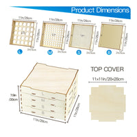Toy Storage Box Flat Top Cover Wooden Toy Box Natural Wood Finish