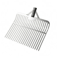 Paddy Field Vegetation Fork Wide Metal Head Agricultural Implement Reinforced for Wet Fields, Muddy Ground