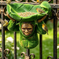 Gorilla-Shaped Bird Feeder Resin Gorilla Bird Feeder Weather Resistant