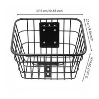 Electric Scooter Front Basket Practical Vehicle Accessory Heavy Duty for Travel