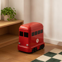 Bus Trash Bin Rolling Cartoon Bus Trash Can Playful for Bedroom, Kids