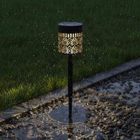 Solar Projection Light Hollow Pattern Decorative Wall Lantern Landscape Decor
