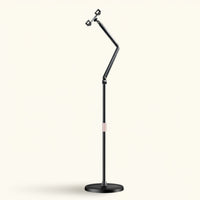 Rotatable Phone Stand with Telescopic Arm Stable Phone Mount with Adjustable Arm Flexible Non-Slip for Vloggers, Live Broadcasting