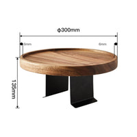 Sofa Armrest Tray Round Sofa Arm Tray Space-Saving Couch Arm Table for Reading Corner