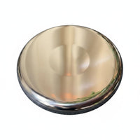 Round Stainless Steel Stool Seat Easy to Clean Polished Metal Stool Top