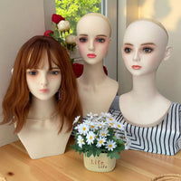 Cosplay Anime Head Model PVC Wig Display Mannequin Head for Wig Shop Window Display