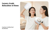 Glove-Style Air Pressure Hand Massager Rechargeable Cordless Hand Massager Open Cuff Health Device Heat Treatment