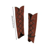 Bracers with Lace-up Closure LARP Arm Guards with Side Laces Arm Guards with Metal Eyelets Halloween Protective Gear Lightweight