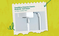 Automatic Touchless Detector Faucet, Infrared Motion Activated, Metallic Finish, Suitable for Bathroom, Kitchen, and Commercial Use