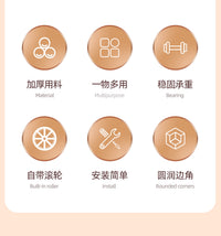 书架置物架架子小推车零食落地多功能收纳柜卫生间可移动床边储物