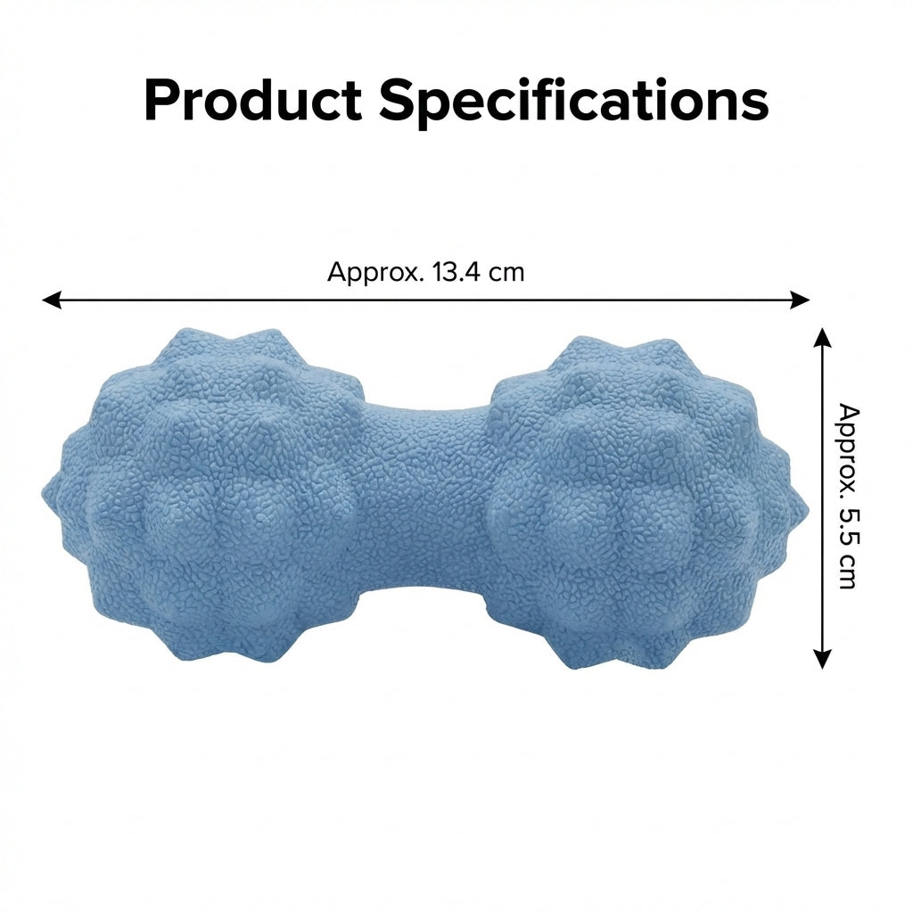 Peanut Massage Ball for Deep Tissue , Workout Recovery, Silicone Double for Athletes Home Gym Exercise, 5.28x2.17in