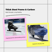 Black adult speed skates for training