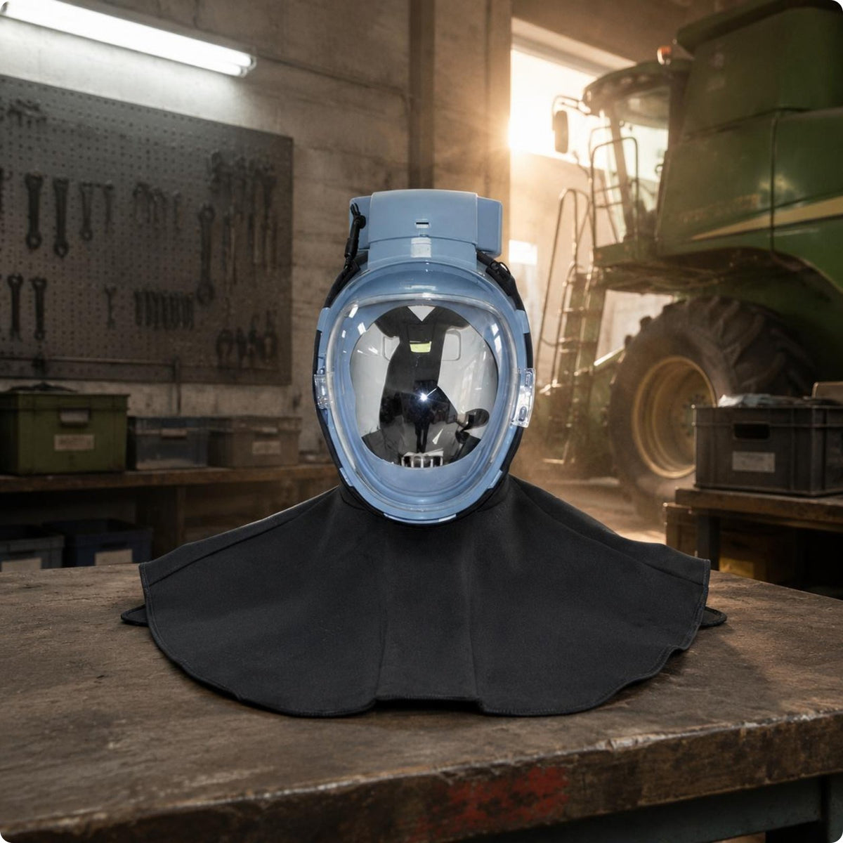Electric Full-Face Dust Mask Anti Fog Blower Mask Protection