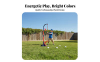 Parent-Child Interaction Kids Baseball Launcher Set Indoor Outdoor Play Spring-up Baseball Launcher Set Develops Hand-Eye Coordination