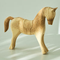 Wooden Blank Horse Animal Figurine DIY Painting Material Home Desktop Decoration