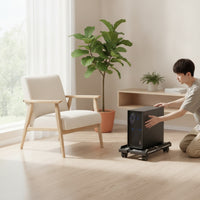 Ventilated Computer Cabinet Stand with Wheels Stable PC Cabinet Stand with Wheels Compact Computer Holder Sturdy for Gamers