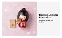 Japanese Kimono Doll Adorable Design Japanese Kimono Girl Figurine Cute Girl Decoration Decorative Kokeshi Design Doll Great
