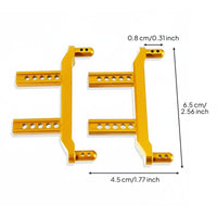 2 Pieces Metal RC Car Body Pillar Lightweight Aluminum Body Post Set Chassis Upgrade Component for Bashing