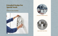 Stainless Steel Muffler Band Extended Wall Bracket
