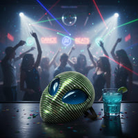 Alien Mask Sparkling Glittering Alien Headpiece Lightweight for Halloween