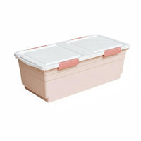 Under-Bed Rolling container slimline Rolling Storage Drawer Space-Saving Design