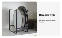upright Plate Rack Portable with carrying grip upright Plate holder Draining Design
