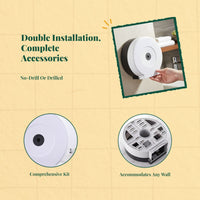 Wall Mounted Tissue Box Holder, Waterproof, Large Capacity