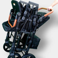 Push Cart Wagon Storage Pockets Wagon Metal Frame Children Transport